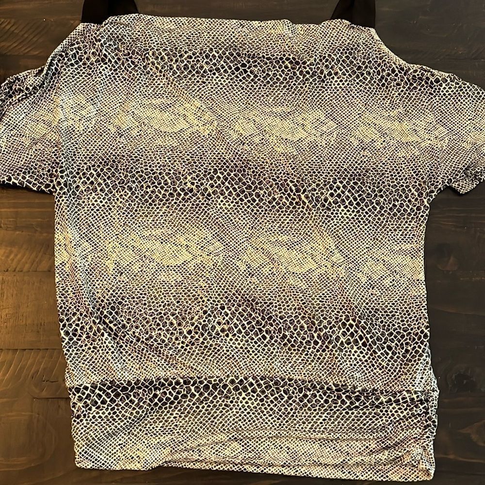 Snake skin pattern blouse